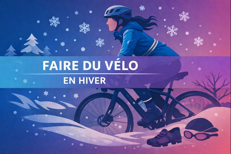 article complet sur comment faire du vélo en hiver, les bons équipements