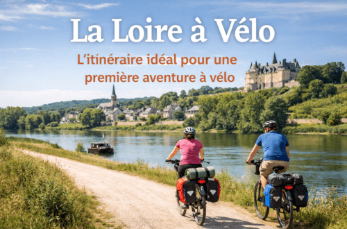 vélo voyageurs sur l'itinéraire de la loire à vélo